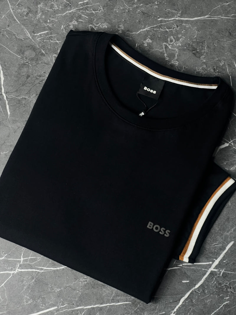 Camiseta Hugo Boss - Preta - Seda Pima