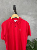 Camisa Gola Polo Lacoste - Vermelha