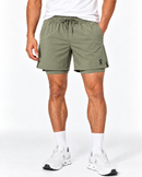 Short Duplo Esportivo On Cloud - Verde