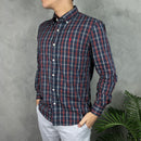 Camisa Social Azul BR/VRM Polo Ralph Lauren Oxford - Xadrez