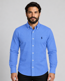 Camisa Social Azul  Polo Ralph Lauren Oxford - Xadrez