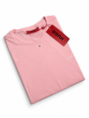 Camiseta Hugo Boss - Algodão Egípicio - Rosa bebê
