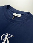Camiseta Calvin Klein - Azul Marinho     - Seda Pima