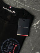 Camiseta Tommy Hilfiger  - Preta  - Algodão Egípcio