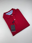 Camisa Gola Polo Tommy Hilfiger - Vermelha