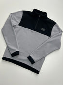Fleece Ziper Interrompido Enzo Milano Preto/Grafite