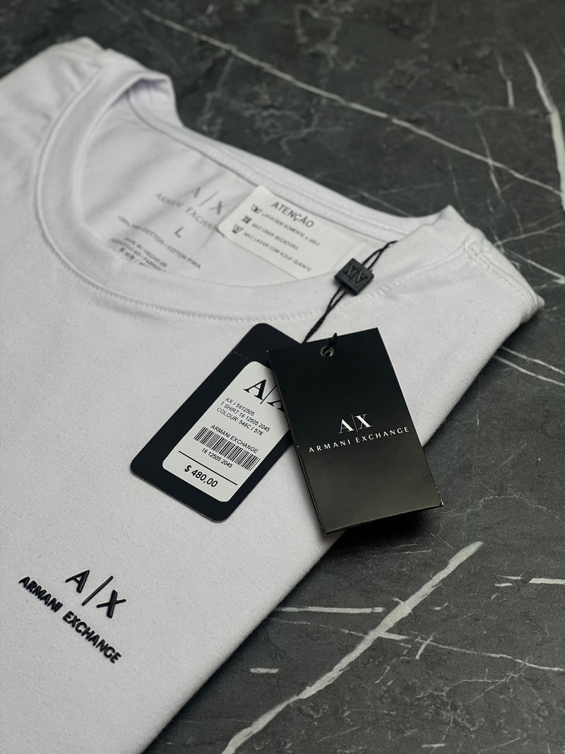 Camiseta Armani Exchange - Branca - Algodão Egípcio