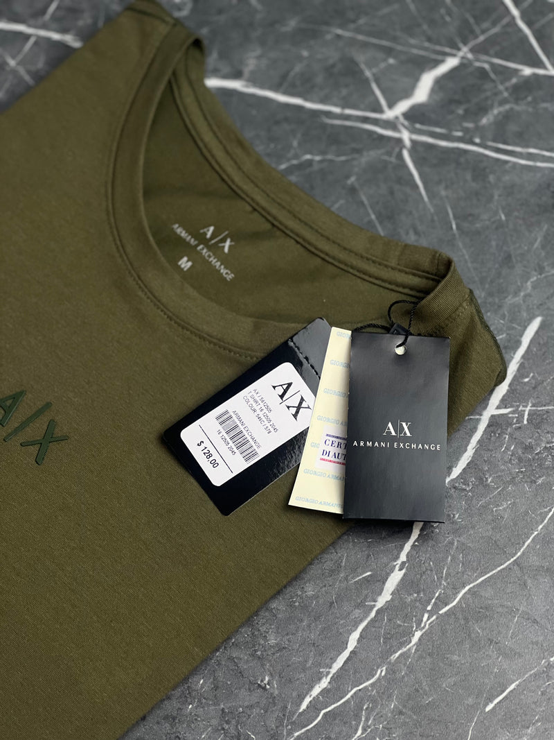 Camiseta Armani Exchange - Verde Militar - T-shirt Peruana