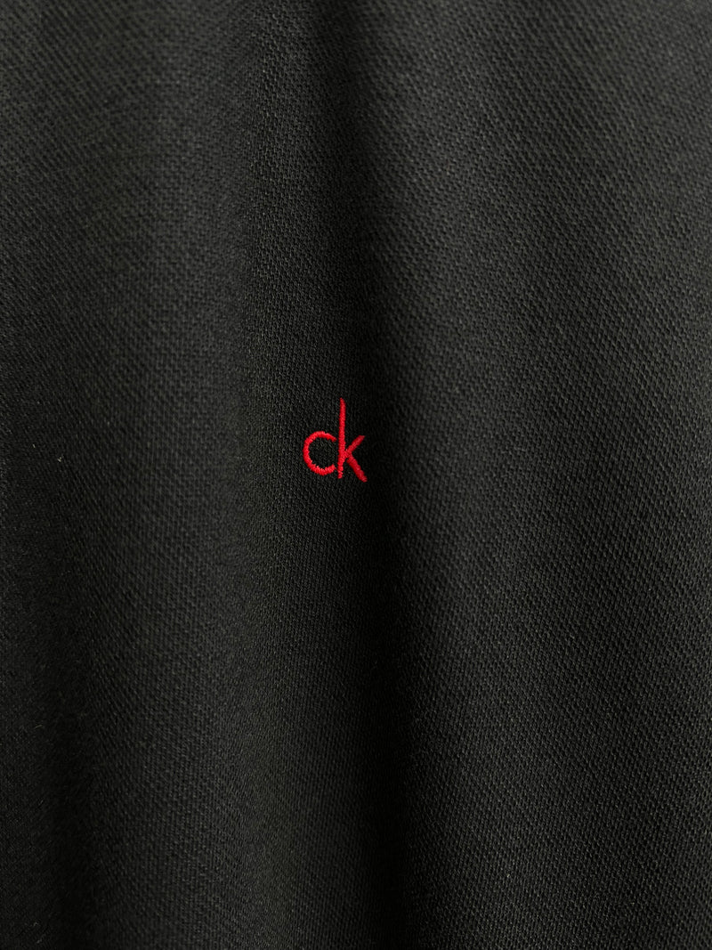 Camisa Gola Polo Calvin Klein  -  Preta