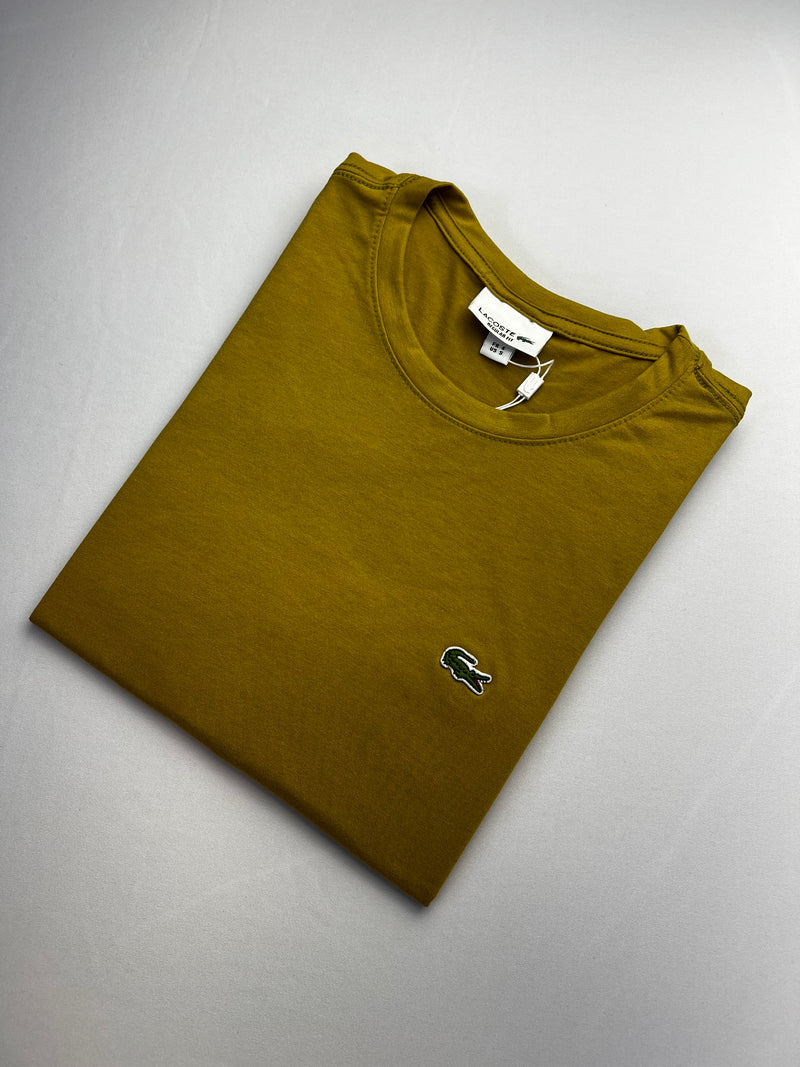 Camiseta Lacoste - Caqui - Algodão Egípcio
