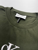 Camiseta Calvin Klein - Verde Militar - Seda Pima