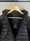 Jaqueta Puffer  Peluciada Tommy Hilfiger - Preta