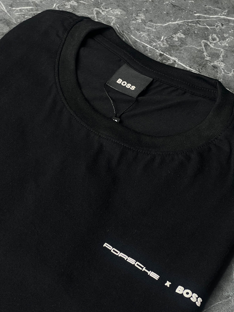 Camiseta Porsche x Boss - Azul Marinho - Seda Pima