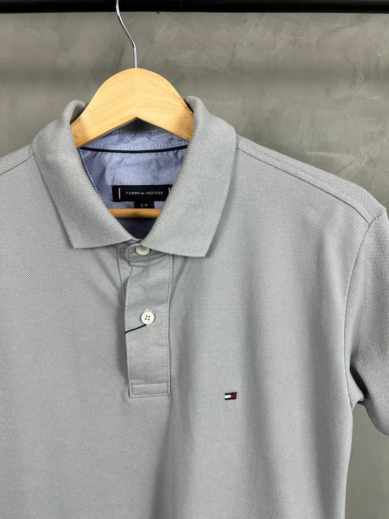 Camisa Gola Polo Tommy Hilfiger - Cinza