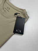 Camiseta Armani Exchange - Bege -  Pima Chinese Soft Touch