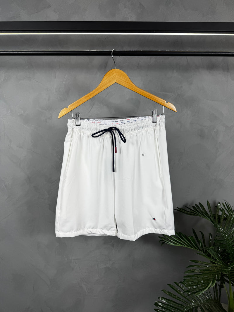 Short Tactel Premium Tommy Hilfiger - Branco