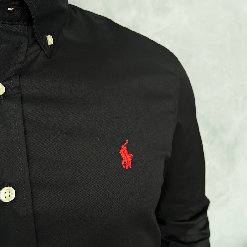 Camisa Social Polo Ralph Lauren Oxford - Preta