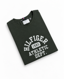 Camiseta Tommy Hilfiger - Verde Militar - Algodão Egípcio