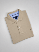 Camisa Gola Polo Tommy Hilfiger - Areia