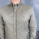 Camisa Social Polo Ralph Lauren Sarja  - Verde Musgo