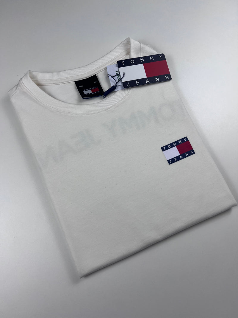 Camiseta Tommy Jeans - Off White - Pima Strech