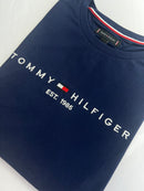 Camiseta Tommy Hilfiger - Azul Marinho - Seda Pima