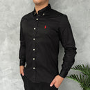 Camisa Social Polo Ralph Lauren Oxford - Preta