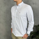 Camisa Social Tommy Hilfiger Oxford - Xadrez BR/AZ