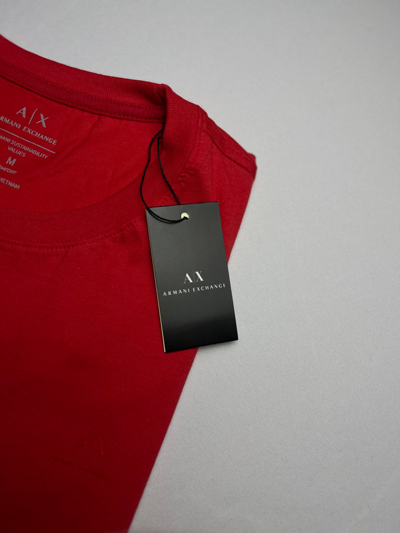 Camiseta Armani Exchange - Vermelha - Seda Pima