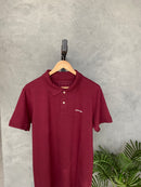 Camisa Gola Polo Calvin Klein - Bordo