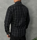 Camisa Social Polo Ralph Lauren Oxford - Xadrez Preta