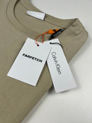 Camiseta Calvin Klein - Bege -  Pima Chinese Soft Touch