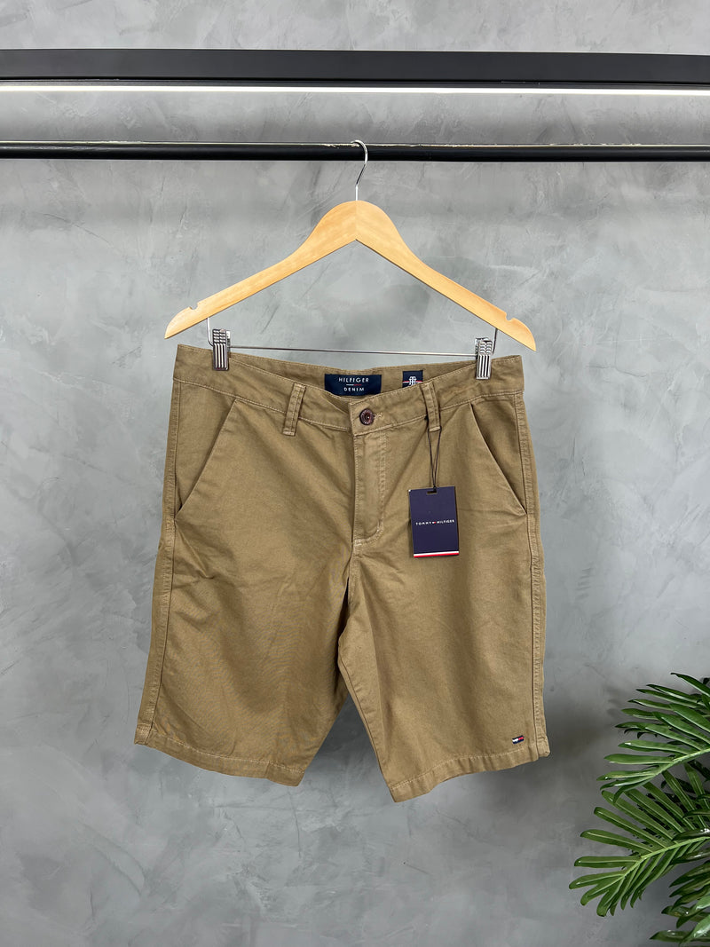 Bermuda Sarja Tommy Hilfiger Denim - Marrom Claro