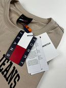 Camiseta Tommy Jeans - Bege - Seda Pima