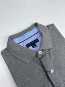 Camisa Gola Polo Plus Size Tommy Hilfiger - Cinza