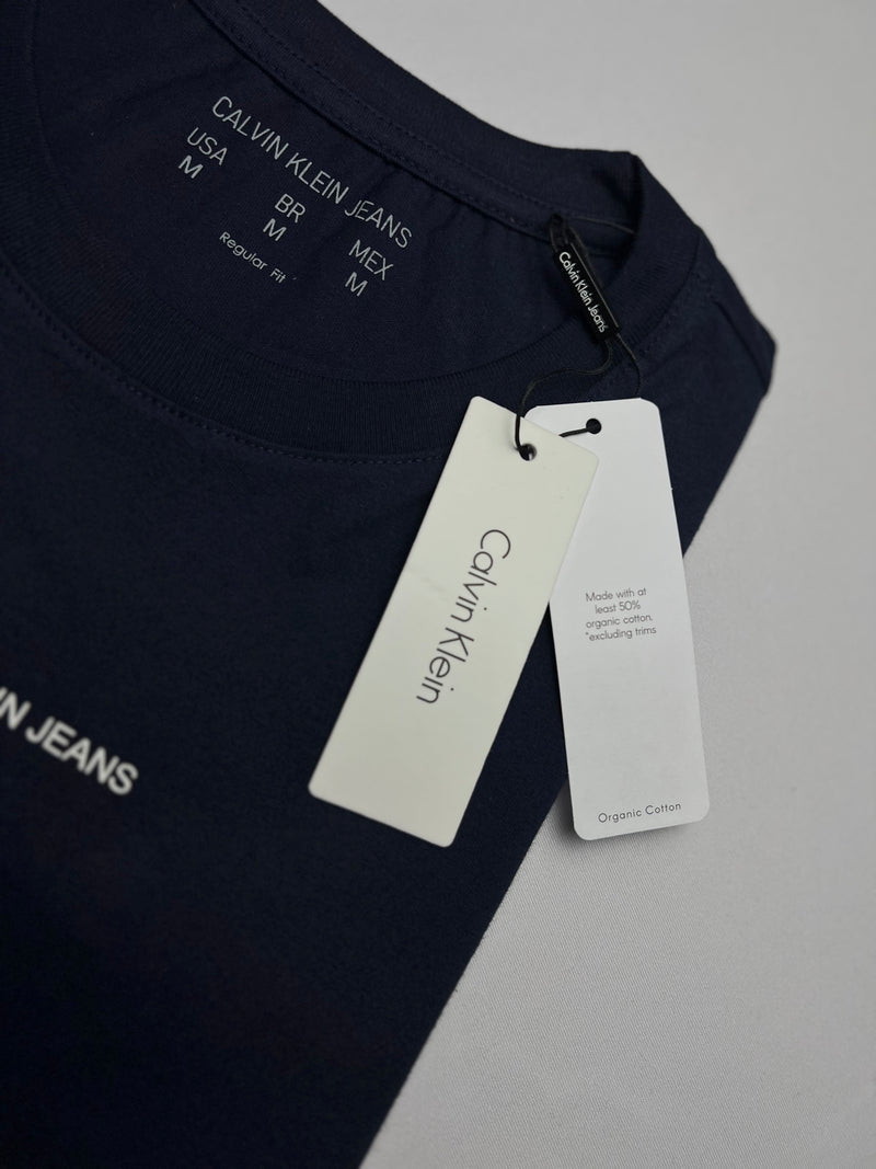 Camiseta Calvin Klein - Azul Marinho - Seda Pima