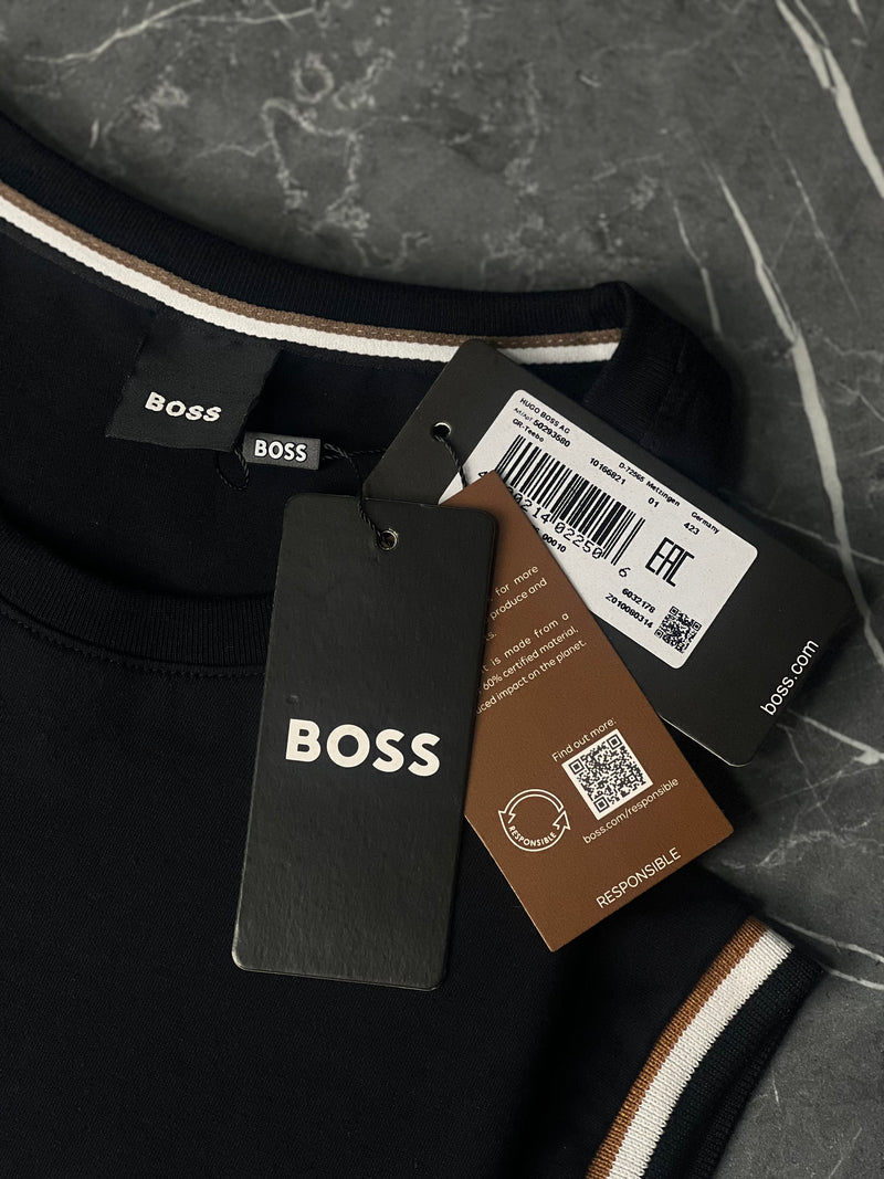 Camiseta Hugo Boss - Preta - Seda Pima