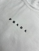 Camiseta Prada - Branca - Algodão Egípcio