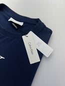 Camiseta Calvin Klein - Azul Marinho     - Seda Pima