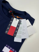 Camiseta Tommy Jeans - Azul Marinho - Seda Pima
