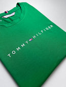 Camiseta Tommy Hilfiger - Verde - Algodão Egípcio