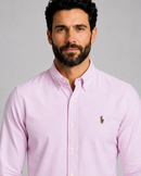 Camisa Social Polo Ralph Lauren Sarja  - Rosa