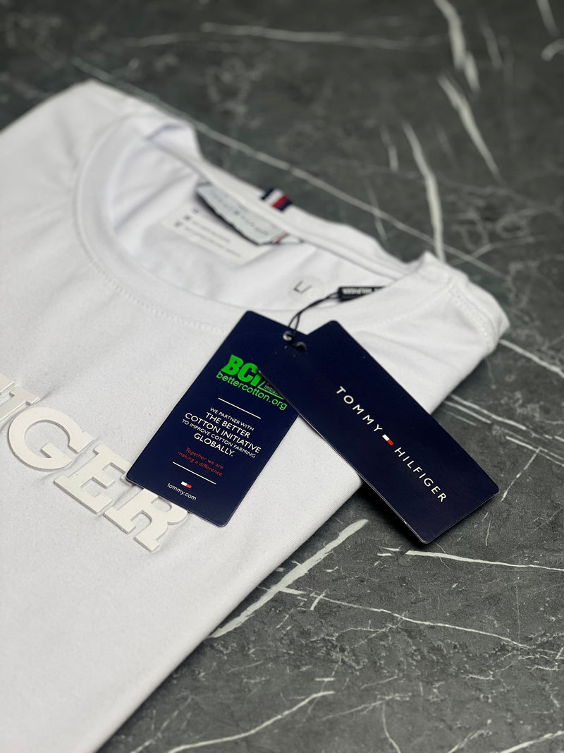 Camiseta Tommy Hilfiger - Branca - Algodão Egípcio