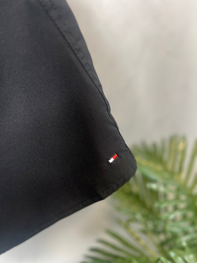 Short Tactel Tommy Hilfiger - Preto