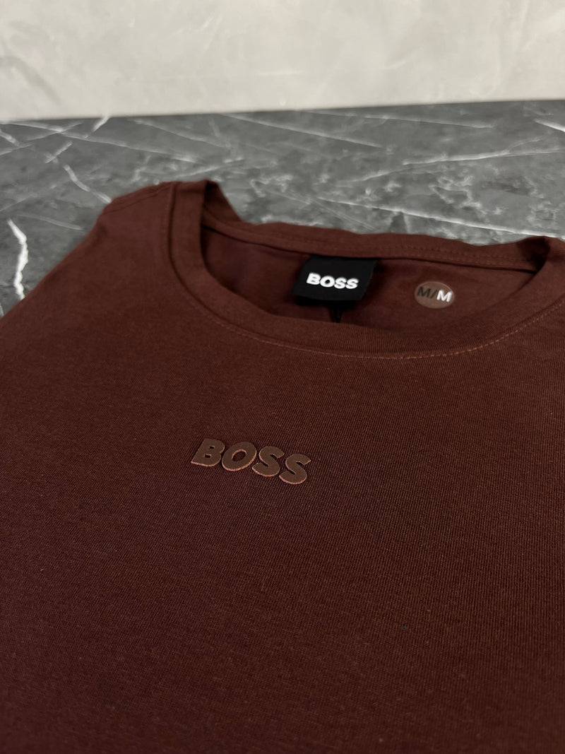 Camiseta Hugo Boss - Marrom - Algodão Egípicio