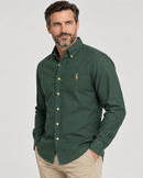 Camisa Social Polo Ralph Lauren Oxford - Verde Militar