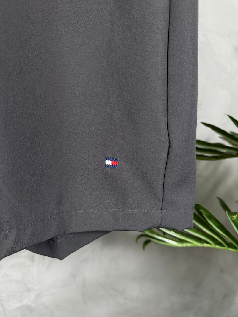 Short Tactel Premium Tommy Hilfiger - Chumbo