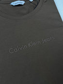 Camiseta Calvin Klein - Marrom - Algodão Egípcio