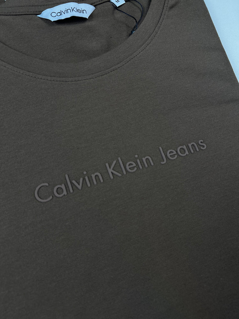 Camiseta Calvin Klein - Marrom - Algodão Egípcio