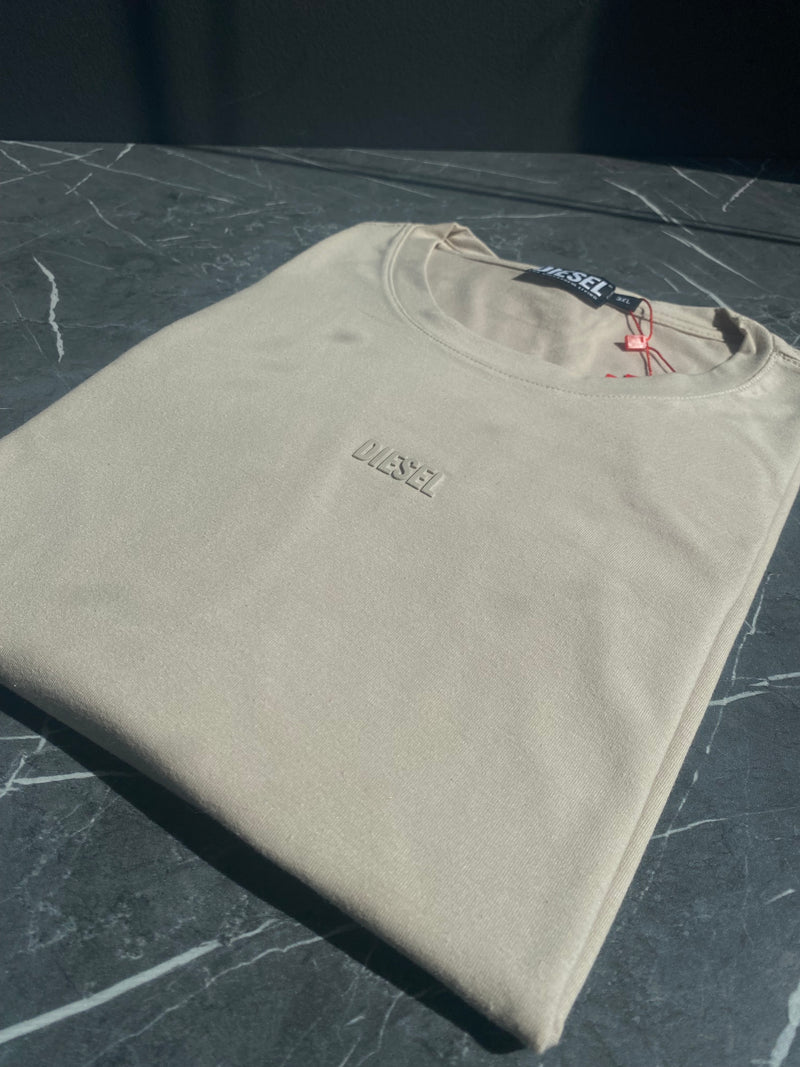Camiseta Diesel - Bege - Algodão Egípicio